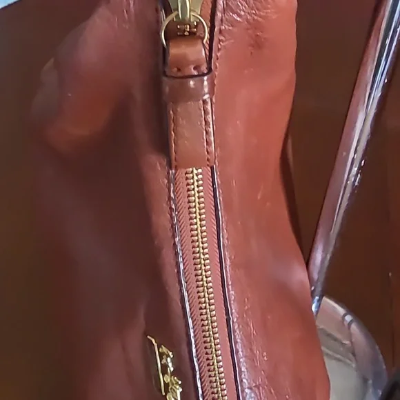 Coach Madison Haley Brown Leather Hobo Bag - Picture 4 of 9